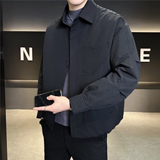 标50绒男士羽绒服冬季2025新款暗扣夹克外套A313-25662-P215，男装夹克，电商A313