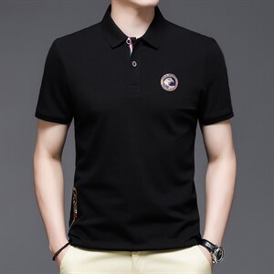 短袖t恤男2023夏季新款男士polo男装商务休闲翻领半袖打底衫上衣，男装T恤，电商B212（原钱塘6029）