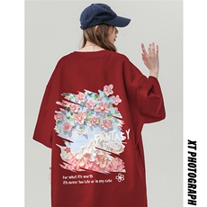 中性风新款夏季时尚百搭宽松圆领字母印花短袖T恤T6096P25控38，男装T恤，电商A268