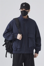 JK007无影墙大口袋工装教练飞行员夹克聚酯纤维(S-3XL)TP38，男装夹克，电商A088