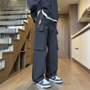 男士冲锋裤宽松大口袋休闲裤秋季新款长裤潮流A266-KZ8026-P40