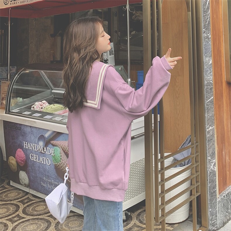 出货中20秋款新款海军领拉链卫衣外套262A-A081-P95-K148,女装卫衣/绒衫,Yologo