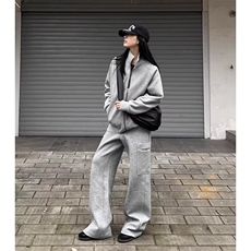 春季新款百搭哈林顿卫衣外套开衫D328-CP8804-P48特，女装短外套，电商D328