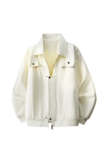 2026春季新款飞行夹克外套男女同款单层宽松翻领工装外套痞帅衣，男装夹克，星座1402-3