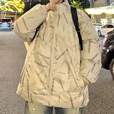 新款男冬季双面穿立领面包服加厚港风棉衣M2218-P70控158，男装棉衣，星座717