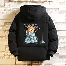 加厚加绒连帽衣男大码服男面包服男砖墙MY16251-P100，男装棉衣，电商A040A