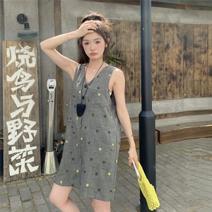 薄款见外包装通勤风ins风夏季碎花短裤清连体裤图片