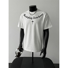 重磅短袖T恤印花潮牌夏季宽松t恤半袖上衣XT63098-TP1839，男装T恤，电商A102