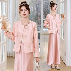 新中式G风外套女2026春季新款复古刺绣提花设计感时尚气质外套，女装短外套，时尚俏佳人