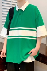 2024夏装青少年休闲运动半袖时尚潮牌短袖T恤男女627-P35控价58，男装T恤，电商A441-1