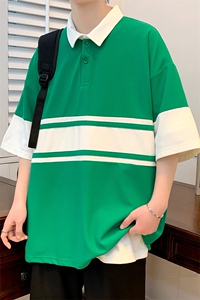 2024夏装青少年休闲运动半袖时尚潮牌短袖T恤男女 627-P35控价58图片