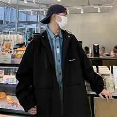 冲锋衣夹克男士韩版潮流连帽2024春季新款ins宽松外套W5603-P65，男装夹克，星座412-2