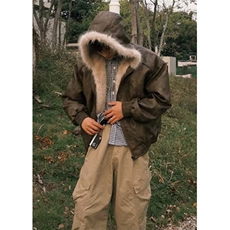 秋冬季复古做旧座山雕皮棉服男女宽松解构磨毛领外套M8313，男装棉衣，星座1116A（原606A-3）