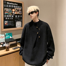 【有货】DGT12-特P70冬季新款软糯慵懒圆领套头潮牌打底针织衫，男装针织衫/毛衣，星座603-2