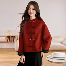 现货！g风双面羊绒大衣女2025年新款秋冬双面呢料大衣，女装羊绒大衣，韩宇舍