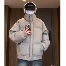 网图现货冬季立领加厚刺绣PU皮棉衣保暖棉服M530-P85，男装棉衣，星座1213