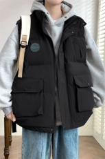 5万件主推M-8XL大码马夹男秋冬季立领工装羽绒棉加肥加厚宽松外套，男装工装外套，星座109