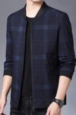 2023男装新款中老年夹克棒球服开衫休闲薄款外套爸爸春装上衣服，男装夹克，电商B212（原钱塘6029）