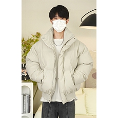 clean短款休闲痞帅立领PU皮棉服男女潮牌大码棉袄M2909特P90控158，男装棉衣，电商A001-1