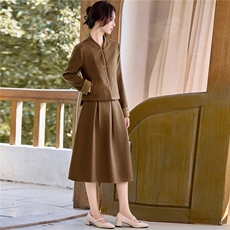 9752时尚复古气质套裙，女装套装/套裙，罗得堡