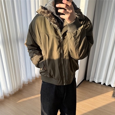 型男boxy夹克版型美潮毛领座山雕棉服W1808/特P95，男装夹克，电商B350