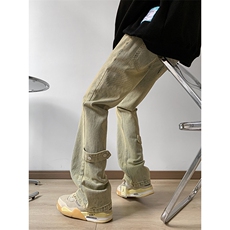 美式ins高街vibe重工艺水洗牛仔裤货号K2316P55，男装牛仔裤，电商A063