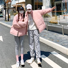 2202#光版高品质手塞棉情侣款冬季保暖立领棉服ins流行，女装棉衣/棉服，星座1210-1