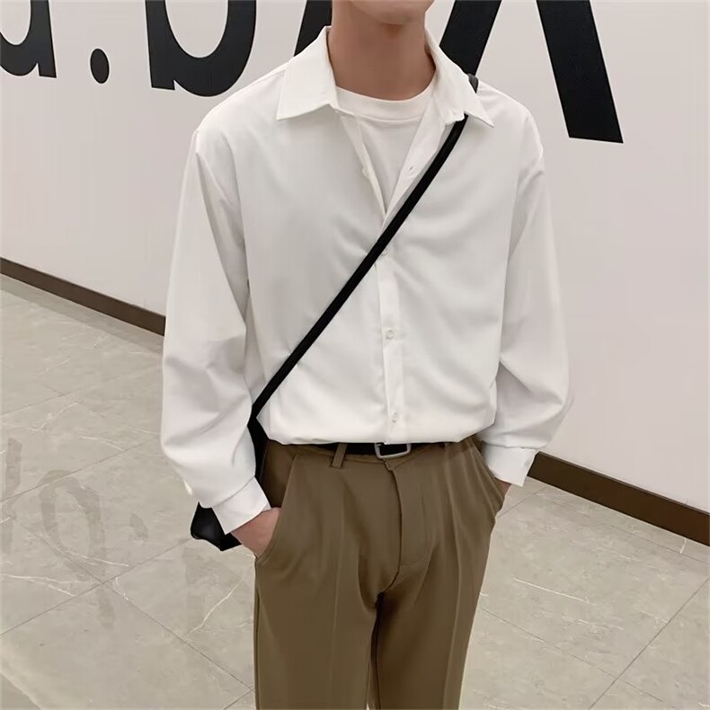 男春秋情侣宽松休闲衬衣FC12P28,男装衬衫,星座1116-2