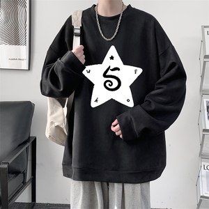 麂皮绒卫衣男大码重磅长袖t恤男 JW81368-P35图片