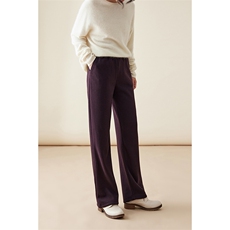 时尚百搭醋酸仿直筒裤显瘦高腰宽松休闲裤，女装休闲裤，凯思米羊绒