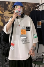 Q11121-P30春夏季七分袖t恤男大码五分袖男短袖中袖，男装T恤，电商A040