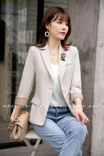 收腰小西装外套，女装西装，莲佳妮