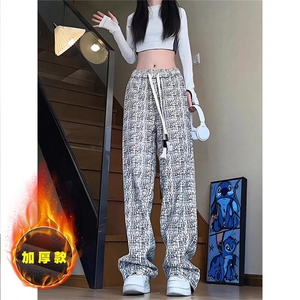 灯芯绒裤子男春秋款潮流百搭休闲裤加绒加厚美式复古扎染脏脏裤