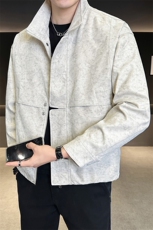 2025秋季外套男款宽松休闲百搭帅气夹克上衣服C317-J7712-P115，男装夹克，电商C317