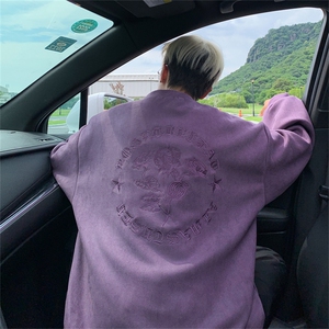 B359-YL9012特P50限价78美式万针刺绣重磅男女秋季炸街学生卫衣图片