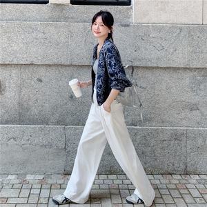 新中式国风提花短款外套女2025秋季新款复古高级感气质百搭上衣潮图片