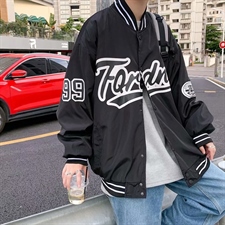 潮牌ins痞帅外套男春秋季港风宽松棒球服潮流百搭夹克HY633-P65，男装夹克，星座1008-1
