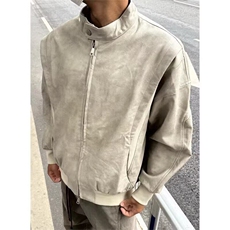 W9453-P90网图现货新款pu皮夹克高级感痞帅短款棒球服外套，男装夹克，星座1608-2