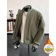 棉衣5W件现货冬季美拉德立领飞行夹克廓形高街棒球服加棉加厚外套，男装夹克，电商A486
