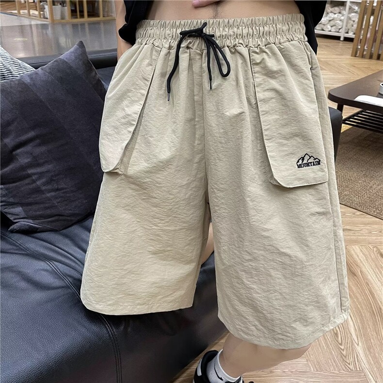 休闲短裤男韩版潮流大口袋高街2023夏新款ins宽松五分裤K4241-P29,男装休闲裤,星座412-3