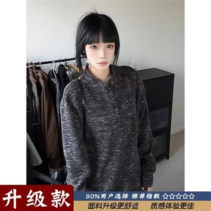 长袖毛衣文艺潮流百搭流行气质原宿简约日系ins时尚新款慵懒图片