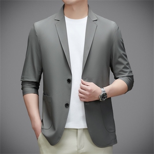 ZL-F6661男式春夏新款长袖简约西服休闲商务便服西装防晒服图片