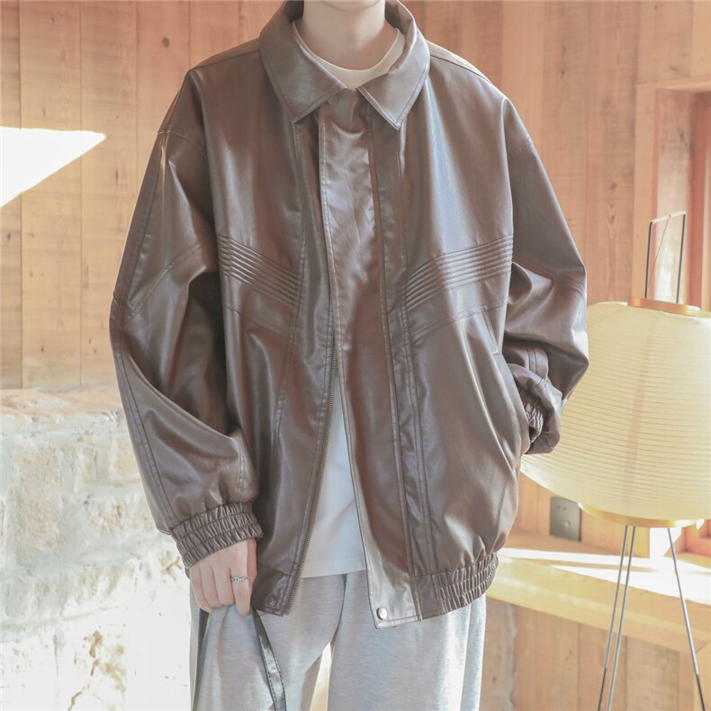 814-1-JK1700-P108148PU皮夹克外套,男装夹克,星座814-1