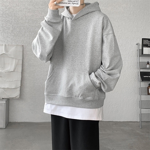 春秋季cleanfit男生短款卫衣美式重磅连帽大帽衫廓形外套潮WY004图片