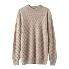 羊绒气质百搭简约圆领套头羊绒衫2024年秋季针织衫，男装羊绒套衫，绒誉暖羊绒