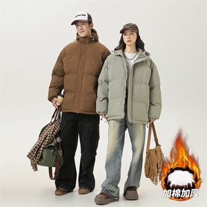情侣棉衣冬季加绒加厚学生羽绒棉服男女棉袄外套MY8555-P60特图片