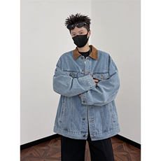 外套男ins高街潮牌港风日系原宿风韩版潮流宽松夹克JK02581-P68，男装夹克，星座308B-2