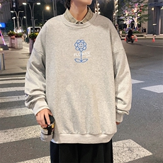 S6274-P28秋季圆领卫衣男大码韩版宽松长袖外套，男装卫衣，电商A040