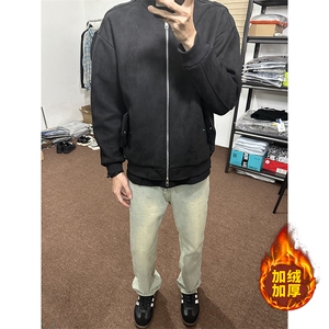 B221 美式ins高街加厚加绒牛仔裤 LK22087-P55 控78 加绒P65 控88图片