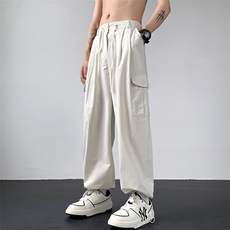 四季款5美式阔腿多口袋工装裤百搭宽松休闲裤XZ211-1-K2338-P60，男装工装外套，星座211-1